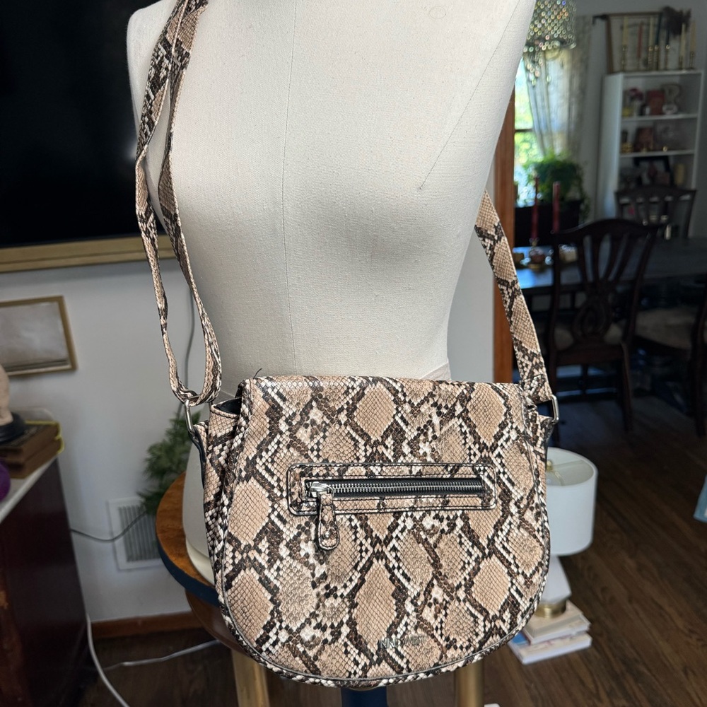 Nine West Snakeskin Pattern Crossbody Bag